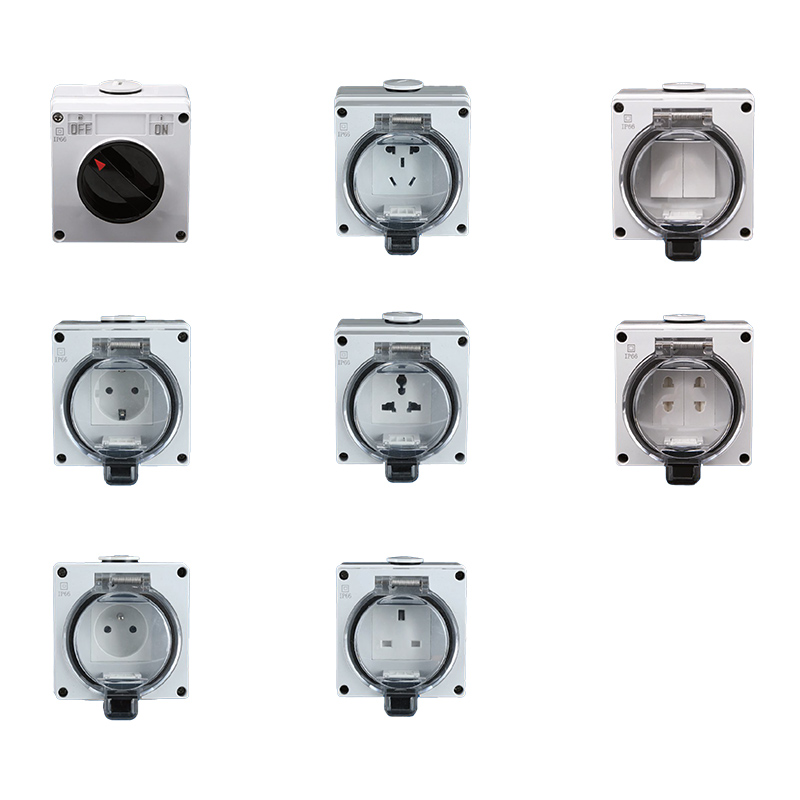 1 Gang IP66 NEMA 4 Wall Mount Australian Switch Socket