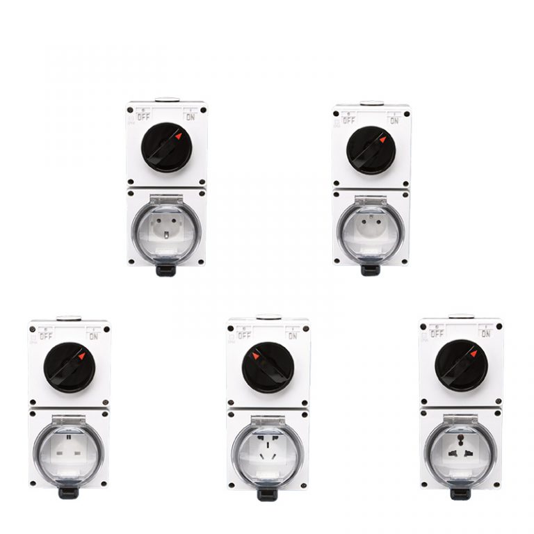 2 Gang Univeral Garden Switched Socket with Protect Cover