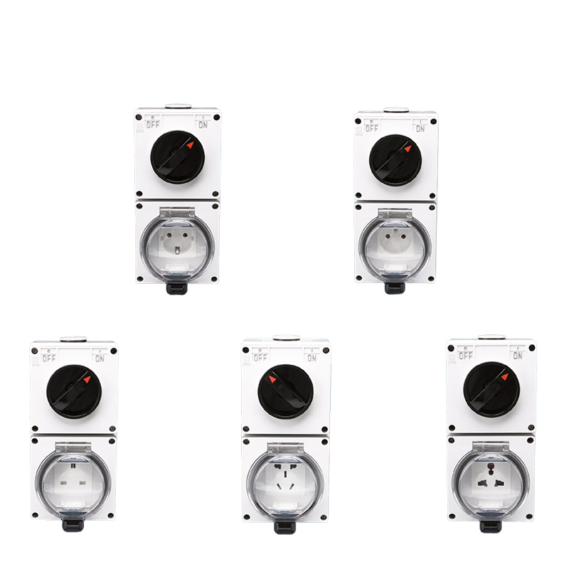 2 Gang Univeral Garden Switched Socket with Protect Cover