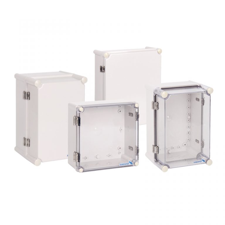 Electronic Instrument Hinged Plastic Socket Box