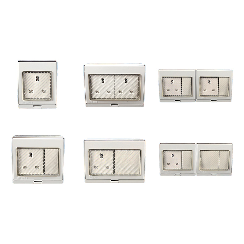 European Standard Water Proof British Socket with Shield