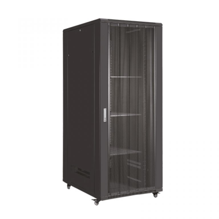 SP-802 Movable IT Glass Door Computer Rack Cabinet