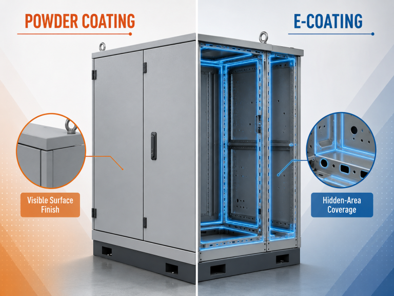 Powder Coating vs E-Coating for Modular Cabinets
