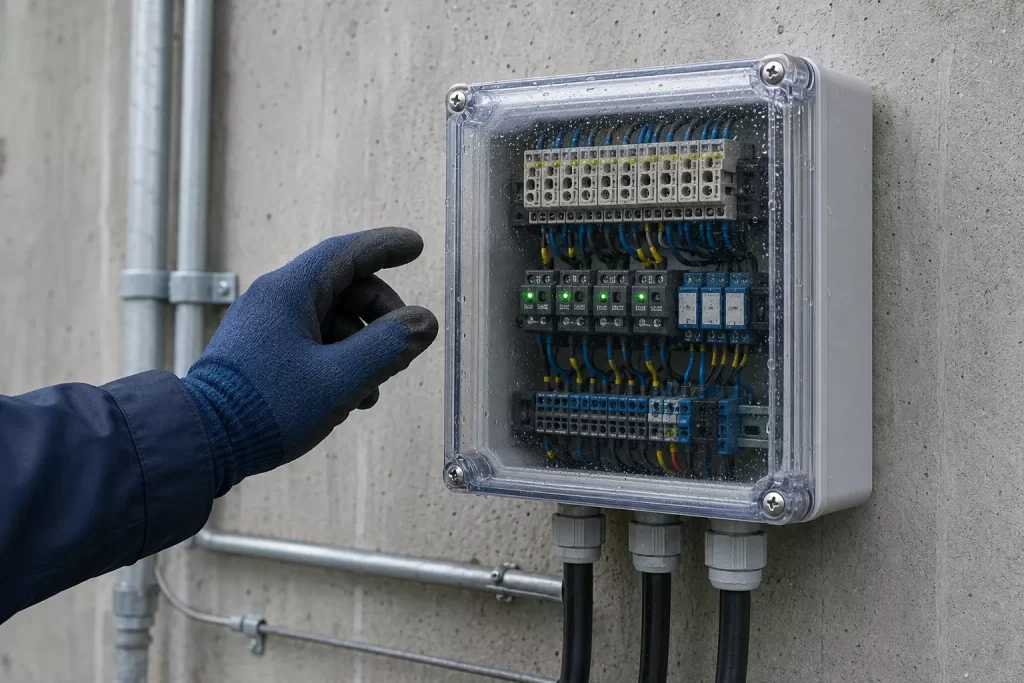 Прозрачная или глухая крышка герметичной распредкоробки?